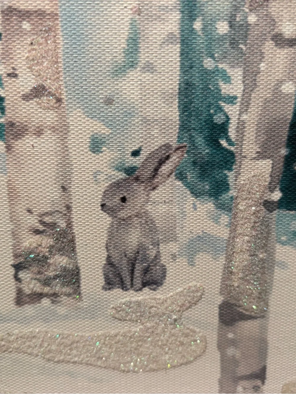 Clementine Paper Inc. Winter Holiday Deer Canvas Wall Art. 11” x 14” x 1.75.”